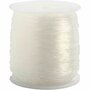 Elastisch Koord - Transparant Nylon Draad - Rekbaar Koord - DIY Koord - Elastisch Draad - Rekbaar Hobbydraad - Handwerk & Sieraden Maken - Rond Elastiek - 0,8mm Dikte - 100m - 1 Rol