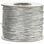 Elastisch Koord - Transparant Nylon Draad - Rekbaar Koord - DIY Koord - Elastisch Draad - Rekbaar Hobbydraad - Handwerk & Sieraden Maken - Metallic Zilver Rond Elastiek - 1mm Dikte - 100m - 1 Rol