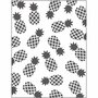 Embossing Folder , ananas, afm 11x14 cm, dikte 2 mm, 1 stuk