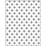 Embossing Folder , kruizen, afm 11x14 cm, dikte 2 mm, 1 stuk