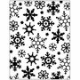 Embossingfolder Sneeuwvlokken - Winter Embossing Sjabloon - DIY Sneeuwvlokken Decoratie - Scrapbooking - Hobbyprojecten - Sneeuwvlok Motief - 11x14 cm