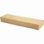 Doos Etui Papier-mâché - Papier-mâché Etui - Knutselen Met Etuis - DIY Opbergdoos Versieren - Bruin Etui 21x6cm