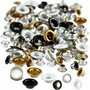 Eyelets Set - DIY Decoratie en Scrapbooking - Diverse Kleuren en Maten - Perfect voor Kaarten Maken, Handwerk, Papierbewerking en Creatieve Hobby Projecten