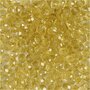 Facet Kralen - Gele Kristal Sieraden Kralen - Luxe Ronde Glaskralen - DIY Knutselen en Hobby Accessoires - Ideaal voor Armbanden, Kettingen en Decoratieve Projecten