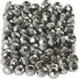 Facet Kralen - Metallic Grijze Kristal Kralen - Luxe DIY Sieraden Kralen - Ronde Glas Kralen voor Handgemaakte Modeaccessoires, Knutselwerk en Creatieve Ontwerpen
