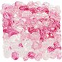 Facetkralen mix, pink (081), afm 4-12 mm, gatgrootte 1-2,5 mm, 250 gr/ 1 doos