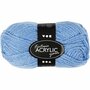 Acrylgaren - Fantasia Garen - Blauw Garen - Breigaren - Haakgaren - Handwerk Garen - Knutselgaren - Hoge kwaliteit 3-draads 100% acryl garen - Naald nr. 4,5 / 5 - 80 Mtr - 50 Gram - 1 Bol
