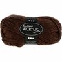 Acrylgaren - Fantasia Garen - Bruin Garen - Breigaren - Haakgaren - Handwerk Garen - Knutselgaren - Hoge kwaliteit 3-draads 100% acryl garen - Naald nr. 4,5 / 5 - 80 Mtr - 50 Gram - 1 Bol