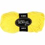 Acrylgaren - Fantasia Garen - Geel Garen - Breigaren - Haakgaren - Handwerk Garen - Knutselgaren - Hoge kwaliteit 3-draads 100% acryl garen - Naald nr. 4,5 / 5 - 80 Mtr - 50 Gram - 1 Bol