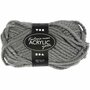 Grijze Maxi Acryl Garen - Kwaliteitsgaren - 2-draads - 50 gram - 35 Meter - Wasbaar op 40 graden