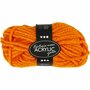 Acrylgaren - Fantasia Garen - Neon Oranje Garen - Breigaren - Haakgaren - Handwerk Garen - Knutselgaren - Hoogwaardig 2-Draads 100% Acryl garen - Naald nr. 9 - 35 Mtr - 50 Gram - 1 Bol