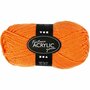 Fantasia acrylgaren, neon oranje, L: 80 m, 50 gr/ 1 bol