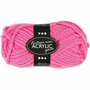 Fantasia acrylgaren, neon roze, L: 35 m, Maxi, 50 gr/ 1 bol