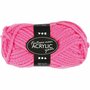 Acrylgaren - Fantasia Garen - Neon Roze Garen - Breigaren - Haakgaren - Handwerk Garen - Knutselgaren - Hoogwaardig 2-Draads 100% Acryl garen - Naald nr. 9 - 35 Mtr - 50 Gram - 1 Bol