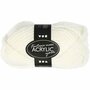 Acrylgaren - Fantasia Garen - Off-White Garen - Breigaren - Haakgaren - Handwerk Garen - Knutselgaren - Hoogwaardig 2-Draads 100% Acryl garen - Naald nr. 9 - 35 Mtr - 50 Gram - 1 Bol