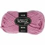 Acrylgaren - Fantasia Garen - Roze Garen - Breigaren - Haakgaren - Handwerk Garen - Knutselgaren - Hoogwaardig 2-Draads 100% Acryl garen - Naald nr. 9 - 35 Mtr - 50 Gram - 1 Bol