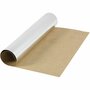 Faux Leather Papier - DIY Leerlook Papier - Geschikt voor Stempels, Naaien & Embossing - Stevig & Waterbestendig - Zilver - 1 Meter Rol, 49 cm Breed, 350g