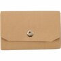 Faux Leather Portemonnee - Kant-en-Klaar Leerpapier - Personaliseerbare DIY Cadeauportemonnee - Voor Naaien & Decoreren - Lichtbruin - 8x11 cm, 350g, 1 Stuk