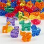 Hobby Kralen - Figuren Mix - Diverse Kleuren - DIY Kralen Voor Sieraden - Knutselmateriaal Kralen - Grote Kralen Mix - Diameter 25mm - Gatgrootte 4mm - 350gr - 700ml - 220 Stuks