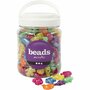 Hobby Kralen - Figuren Mix - Parelmoer Kleuren - DIY Knutselkralen - Decoratieve Kralen - Figuren Voor Creatieve Projecten - Diameter 25mm - Gatgrootte 4mm - 350gr - 700ml - 220 Stuks