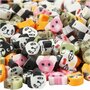 Figuurkralen Dieren - Platte Klei Kralen - DIY Sieraden & Knutselaccessoires - Luxe Handwerk Kralen - 200 Stuks, 10 mm, 1,5 mm Gatgrootte