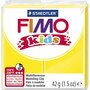 FIMO® Kids Boetseerklei - Gele Klei - Kinderklei - Bakklei - Kindvriendelijk - Zacht En Kneedbaar - Geel - 42 Gram - 1 Pakje