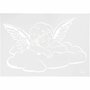 Flexibel Sjabloon Engel - Herbruikbaar Knutselsjabloon - Voor Verf, Inkt & Mixed Media - Perfect voor DIY & Scrapbooking - A4 Formaat, 210x297 mm, 1 Stuk