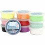 Foam Clay®, diverse kleuren, glitter, 10x35 gr/ 1 doos