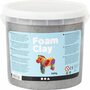 Foam Clay®, zilver, metallic, 560 gr/ 1 emmer