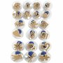 Foam Stempels Met Handvat - Compleet DIY Stempelassortiment - Trendy Designs Voor Creatieve Knutselprojecten & DIY Kaarten - Handige Grip - Geschikt Voor Meerdere Oppervlakken - 3-6 cm - Set van 20 St