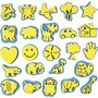 Foam Stempels Dieren & Figuren - Creatieve Knutselstempels - DIY Hobbyset - Met Dinosaurussen, Huisdieren & Voertuigen - 6-8 cm Hoog, 24 Stuks