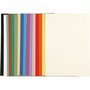Frans karton - diverse kleuren - A4 - 21x29,7cm - 160 gr - 16 div vellen