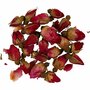 Gedroogde Bloemen - Donkerroze Rozenknoppen - Decoratieve Gedroogde Bloemen Voor Creatieve Projecten - Lengte: 1-2 cm - Diameter: 0,6-1 cm - Gewicht: 15 gr - 1 Doos