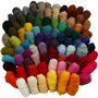 Gekaarde Wol Assortiment - 86 Kleuren, 10 gr per Kleuren, 1 Set
