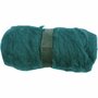 Gekaarde wol, groen, 100 gr/ 1 bol