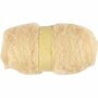 Gekaarde wol, licht beige, 100 gr/ 1 bol