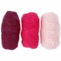Gekaarde Wol - Paars/Roze Harmonie - 100% Zuivere Schapenwol - Hoogwaardige Kwaliteit voor Naaldvilten, Spinnen & Natvilten - Ideaal voor DIY Handwerkprojecten & Ambachtelijke Creaties - 3x10 gram