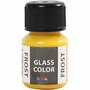 Glasverf - Porseleinverf - Geel - Waterbasis met Frost Effect - 30ml - Ideaal voor Glas en Porselein