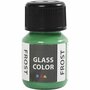 Glasverf - Porseleinverf - Groen - Frost Effect - Hoogwaardige Glasverf op Waterbasis - Geschikt voor Glas, Porselein & Keramiek - Ovenhardend op 160°C - Duurzaam & Krasvast - 30 ml