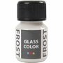 Glasverf en Porseleinverf Wit met Frost Effect  Waterbasis Verf voor Creatieve Projecten op Glas en Porselein  Creatieve Materialen 30ml  Ideaal voor Unieke Decoraties en Cadeaus