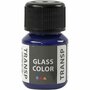 Glasverf - Porseleinverf - Verf Voor Porselein En Glas - Transparant - Briljant Blauw - Glass Color Transparant - Creotime - 30ml
