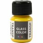Glasverf - Transparante Porseleinverf - Citroengele Kleur - DIY Hobbyverf Voor Glas, Porselein & Decoratie - Geschikt Voor Hobbyprojecten - Glass Color - Inhoud 30 ml - Set van 1 Stuk