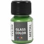 Glas- & Porseleinverf - Metallic Groen - Glaslak & Keramiekverf - Acryl Verf voor Glas, Servies & Aardewerk - Verf Voor Glas - Verf Voor Porselein - 30ml
