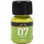 Glas- & Porseleinverf - Groen - Glaslak & Keramiekverf - Acryl Verf voor Glas, Servies & Aardewerk - Verf Voor Glas - Verf Voor Porselein - 30ml