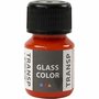 Glas- & Porseleinverf - Oranje Transparant - Glaslak & Keramiekverf - Acryl Verf voor Glas, Servies & Aardewerk - Verf Voor Glas - Verf Voor Porselein - 30ml