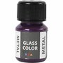 Glas- & Porseleinverf - Metallic Paars - Glaslak & Keramiekverf - Acryl Verf voor Glas, Servies & Aardewerk - Verf Voor Glas - Verf Voor Porselein - 30ml