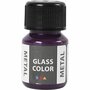 Glasverf - Porseleinverf - Verf Voor Porselein En Glas - Paars - Metallic - Glass Color Metal - Creotime - 30ml