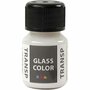 Glasverf - Transparant - Wit - Porseleinverf voor Glas, Plastic en Porselein - Waterbasis Verf - 30ml - Creatieve Materialen - Handafwasbaar na Bakken