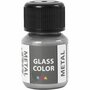Glasverf en Porseleinverf in Metallic Zilverkleurig voor Creatieve Projecten  Waterbasis Verf voor Glas en Porselein 30ml  Perfect voor Decoraties en Cadeaus