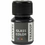 Glasverf - Porseleinverf - Verf Voor Porselein En Glas - Transparant - Zwart - Glass Color Transparant - Creotime - 30ml